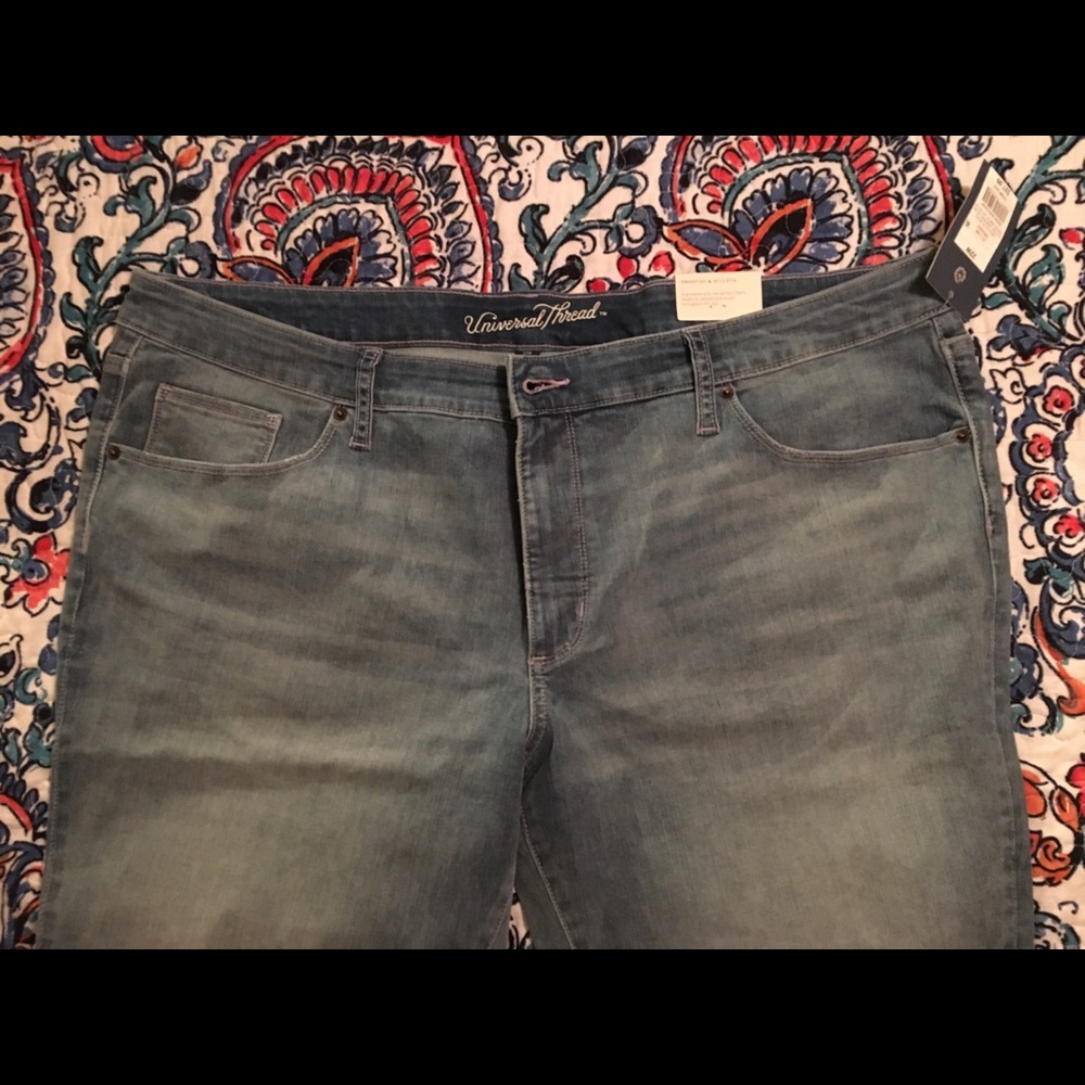 NWT Plus Sz 22 Universal Thread Skinny Crop Jeans